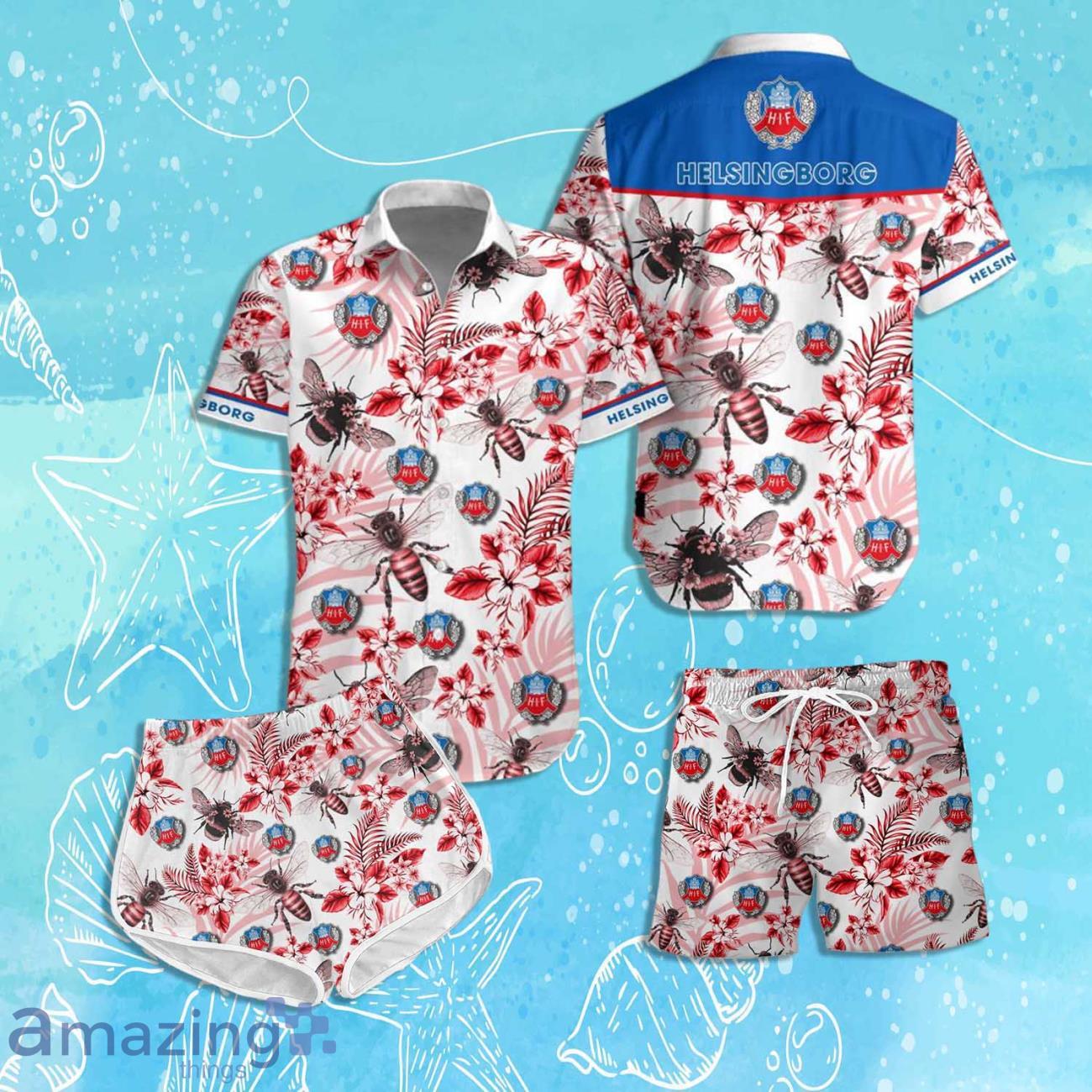 Helsingborg Hawaiian Shirt & Short 2024 Summer Beach For Fans image Helsingborg Hawaiian Shirt & Short 2024 Summer Beach For Fans Product Photo 1