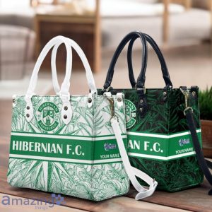 Hibernian F.C. Leather Handbag Custom Name Gift For Women Product Photo 1