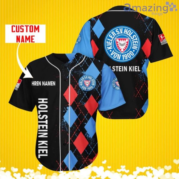 Holstein Kiel Sports Logo Jersey Baseball Shirt Custom Name With Diamond Brush Pattern For Men And Women Product Photo 1