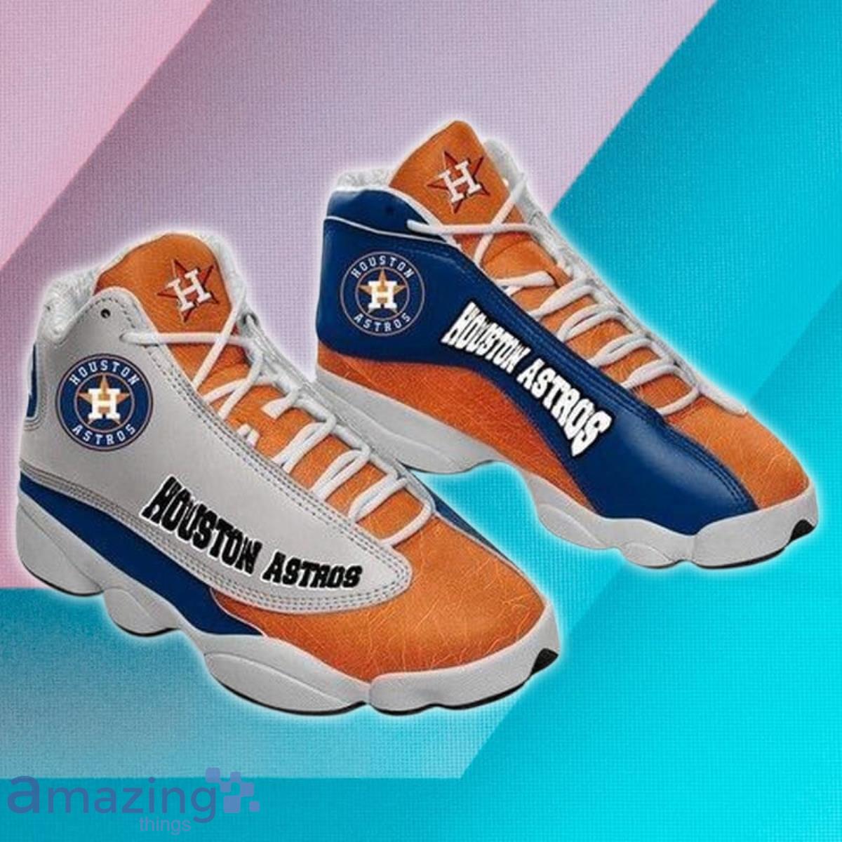 Houston Astros MLB Air Jordan 13 Shoes Style Gift image Houston Astros MLB Air Jordan 13 Shoes Style Gift Product Photo 1