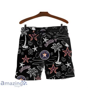 Houston Astros MLB Logo Tropical Design Hawaiian Shirt & Short Product Photo 3