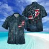 Houston Texans American Flag Retro Printed Button Down Tropical Hawaiian Shirt