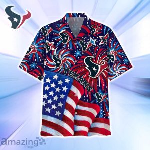 Houston Texans NFL Flag Memorial Firework Hawaiian Shirt For Real Fans Product Photo 2
