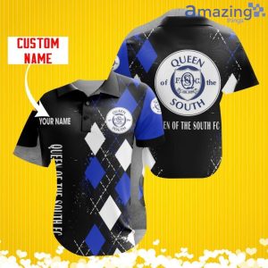 Queen of the South F.C. Sports Logo Jersey Baseball Shirt Custom Name With Diamond Brush Pattern For Men And Women Product Photo 1