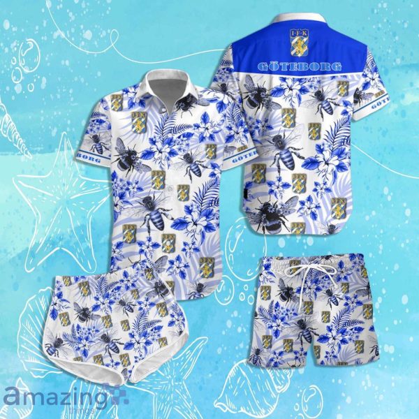 IFK Gateborg Hawaiian Shirt & Short 2024 Summer Beach For Fans Product Photo 1