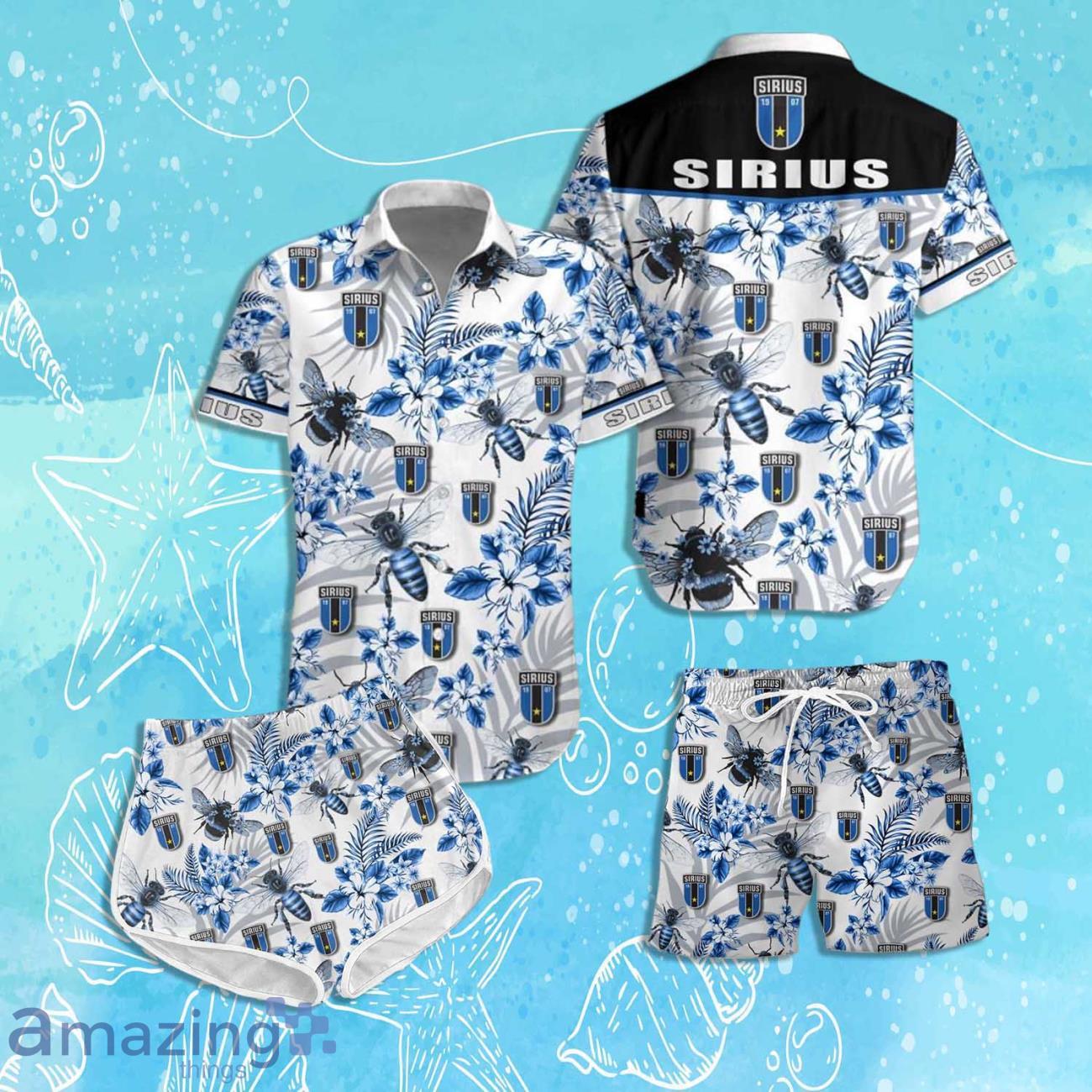 IK Sirius Fotboll Hawaiian Shirt & Short 2024 Summer Beach For Fans image IK Sirius Fotboll Hawaiian Shirt & Short 2024 Summer Beach For Fans Product Photo 1