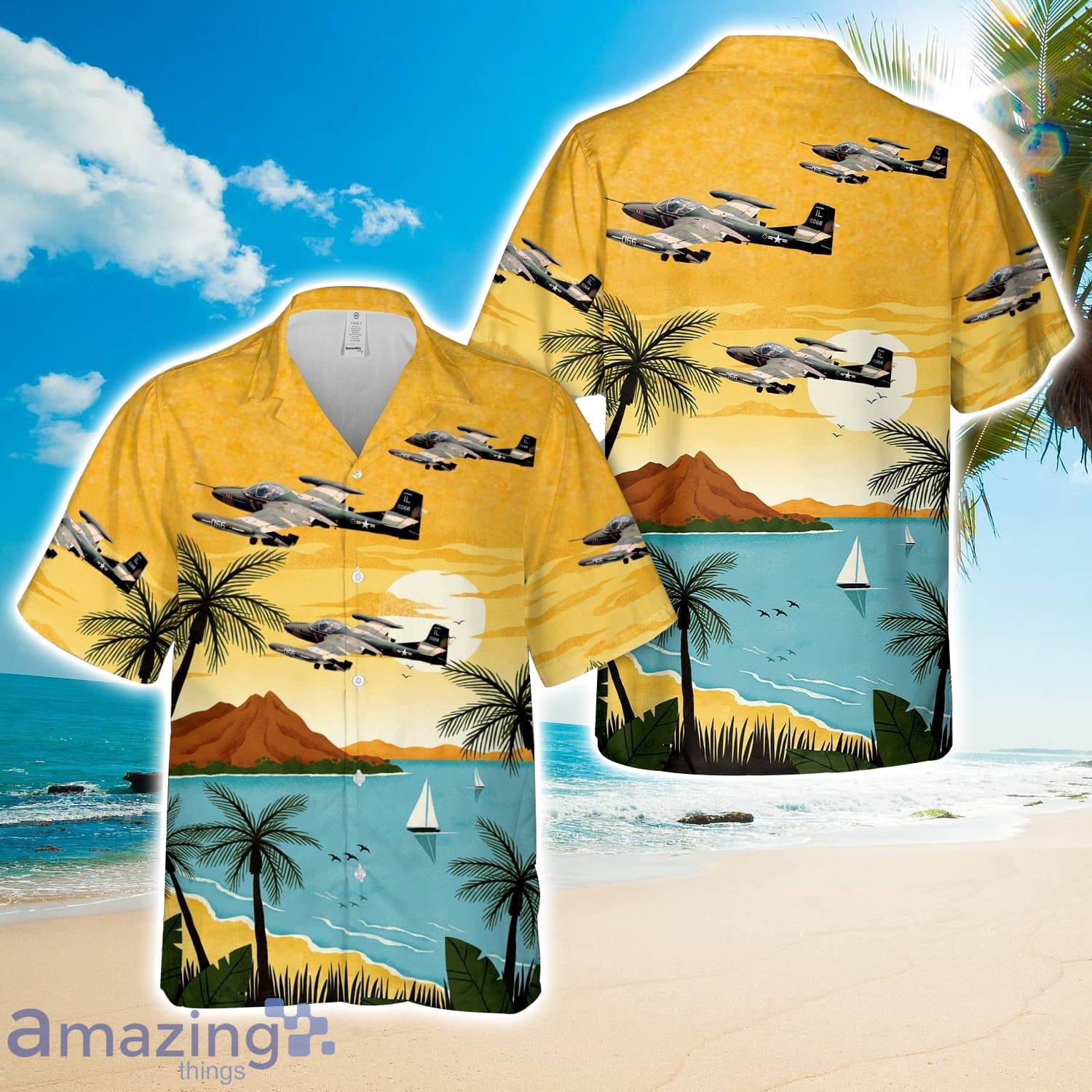 Illinois Air National Guard 169th Tactical Air Support Squadron OA 37B Dragonfly aircraft Hawaiian Shirt Unisex For Men Women image Illinois Air National Guard 169th Tactical Air Support Squadron OA-37B Dragonfly aircraft Hawaiian Shirt Unisex For Men Women Product Photo 1