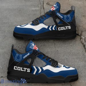 Indianapolis Colts NFL Air Jordan 4 Custom Name Sneaker For Fans Product Photo 2