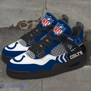 Indianapolis Colts NFL Air Jordan 4 Custom Name Sneaker For Fans Product Photo 4