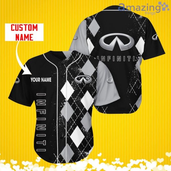 Infiniti Sports Logo Jersey Baseball Shirt Custom Name With Diamond Brush Pattern For Men And Women Product Photo 1