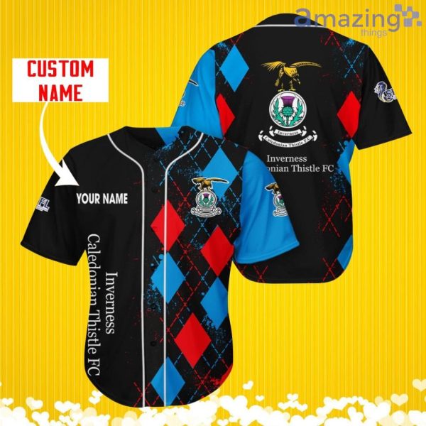 Inverness Caledonian Thistle F.C. Sports Logo Jersey Baseball Shirt Custom Name With Diamond Brush Pattern For Men And Women Product Photo 3
