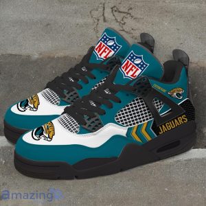 Jacksonville Jaguars NFL Air Jordan 4 Custom Name Sneaker For Fans image Jacksonville Jaguars NFL Air Jordan 4 Custom Name Sneaker For Fans Product Photo 4