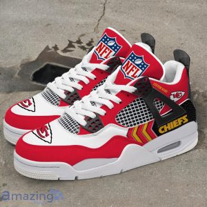Kansas City Chiefs NFL Air Jordan 4 Custom Name Sneaker For Fans Product Photo 1