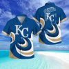 Kansas City Royals Regular Fit Unisex Premium Button Down Tropical Hawaiian Shirt