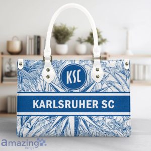 Karlsruher SC Leather Handbag Custom Name Nice Gift For Women, Mother Day image Karlsruher SC Leather Handbag Custom Name Nice Gift For Women, Mother Day Product Photo 3