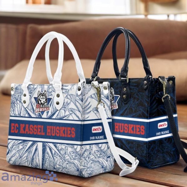 Kassel Huskies Leather Handbag Custom Name Gift For Women Product Photo 1