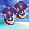 Minnesota Vikings Regular Fit Unisex Premium Button Down Tropical Hawaiian Shirt