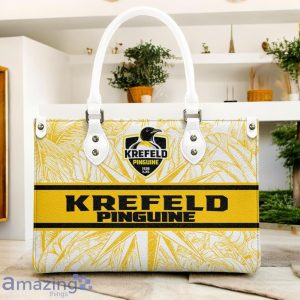 Krefeld Pinguine Leather Handbag Custom Name Gift For Women image Krefeld Pinguine Leather Handbag Custom Name Gift For Women Product Photo 3