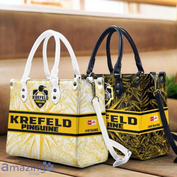 Krefeld Pinguine Leather Handbag Custom Name Gift For Women Product Photo 1