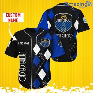 Latina Calcio 1932 Sports Logo Jersey Baseball Shirt Custom Name With Diamond Brush Pattern For Men And Women Product Photo 3