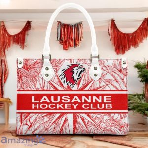 Lausanne Hockey Club Leather Handbag Custom Name Gift For Women image Lausanne Hockey Club Leather Handbag Custom Name Gift For Women Product Photo 3