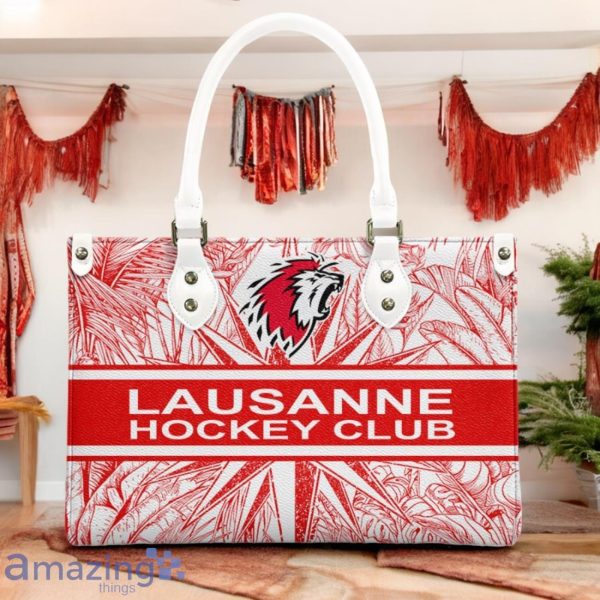 Lausanne Hockey Club Leather Handbag Custom Name Gift For Women Product Photo 3