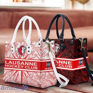 Lausanne Hockey Club Leather Handbag Custom Name Gift For Women Product Photo 1