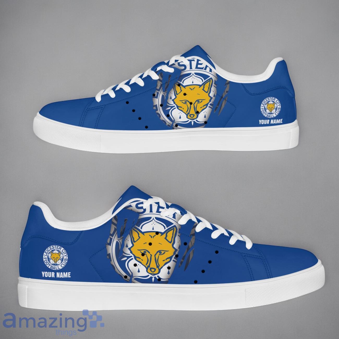 Leicester City EPL Custom Name New Stansmith Shoes Gifts For Fans image Leicester City EPL Custom Name New Stansmith Shoes Gifts For Fans Product Photo 1
