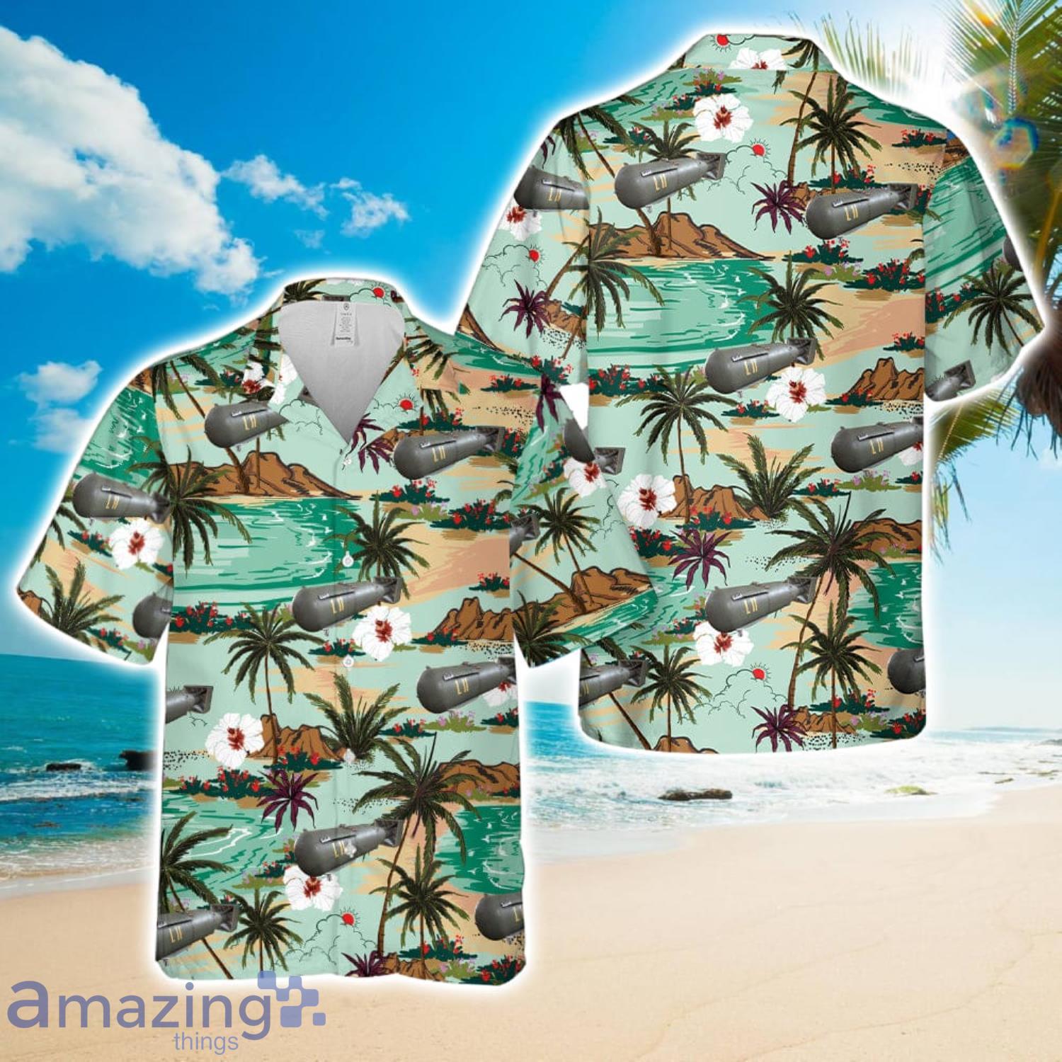 Little Boy Atomic Bomb WWII Hawaiian Shirt Beach Holiday image Little Boy Atomic Bomb WWII Hawaiian Shirt Beach Holiday Product Photo 1