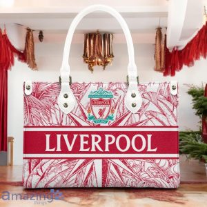 Liverpool F.C Leather Handbag Custom Name Gift For Women Product Photo 3