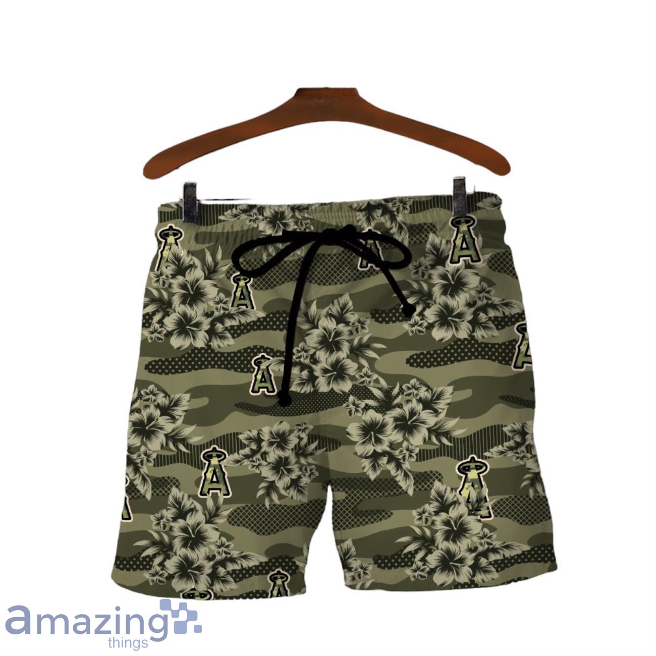 Los Angeles Angels Logo Camo Pattern 3D Hawaiian Shirt & Short image Los Angeles Angels Logo Camo Pattern 3D Hawaiian Shirt & Short Product Photo 3