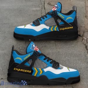 Los Angeles Chargers NFL Air Jordan 4 Custom Name Sneaker For Fans Product Photo 2