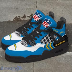 Los Angeles Chargers NFL Air Jordan 4 Custom Name Sneaker For Fans Product Photo 4