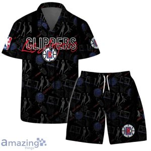 Los Angeles Clippers NBA Logo Basketball Street Style Design Hawaiian Shirt & Short Product Photo 1