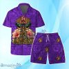 Los Angeles Lakers NBA Aloha Tiki Hawaiian Shirt & Short Summer Beach