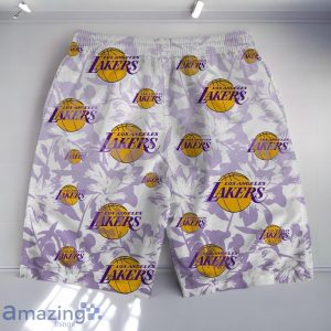 Los Angeles Lakers - NBA The Land Of Sunshine Pattern Hawaiian Shirt And Short Product Photo 4