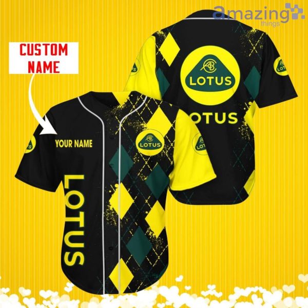 Lotus Sports Logo Jersey Baseball Shirt Custom Name With Diamond Brush Pattern For Men And Women Product Photo 1