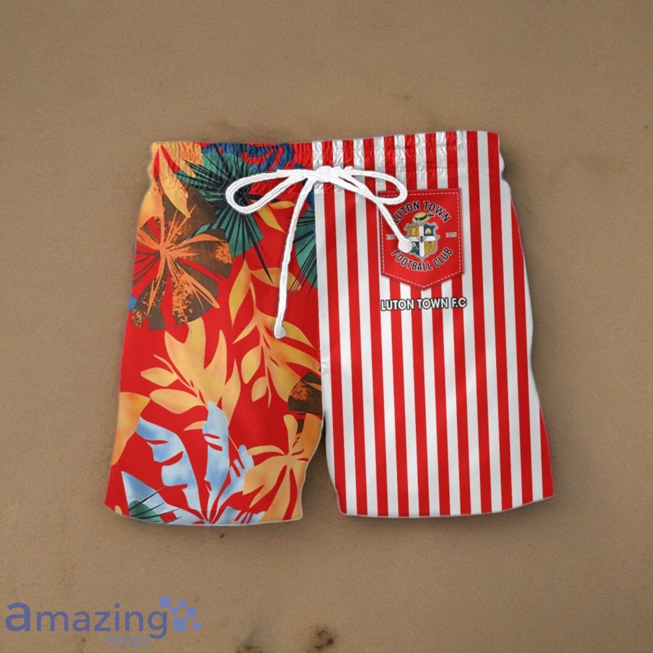 Luton Town Hawaiian Shirt & Short Aloha Beach Summer For Men Women image Luton Town Hawaiian Shirt & Short Aloha Beach Summer For Men Women Product Photo 2