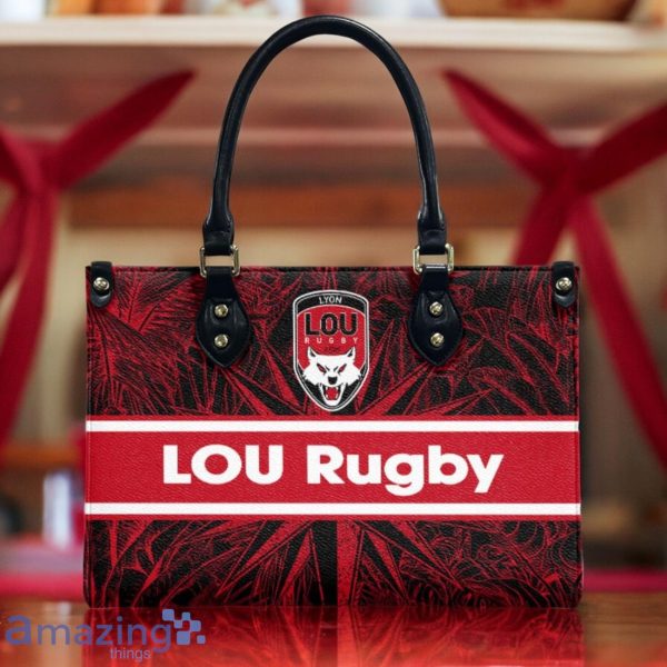 Lyon OU Leather Handbag Custom Name Gift For Women Product Photo 2