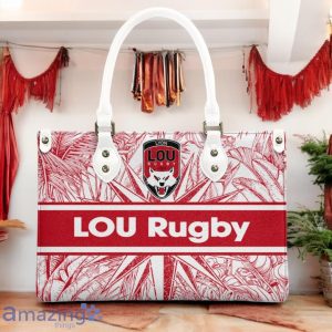 Lyon OU Leather Handbag Custom Name Gift For Women Product Photo 3