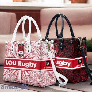 Lyon OU Leather Handbag Custom Name Gift For Women Product Photo 1