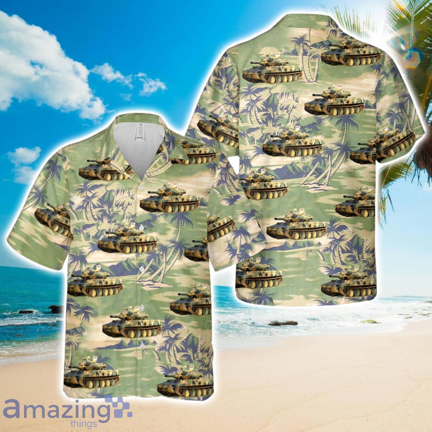 M551 Sheridan Vietnam War Hawaiian Shirt 3D Printed Button Shirt image M551 Sheridan Vietnam War Hawaiian Shirt 3D Printed Button Shirt Product Photo 1