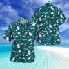 Philadelphia Eagles Christmas Pattern Button Down Tropical Hawaiian Shirt