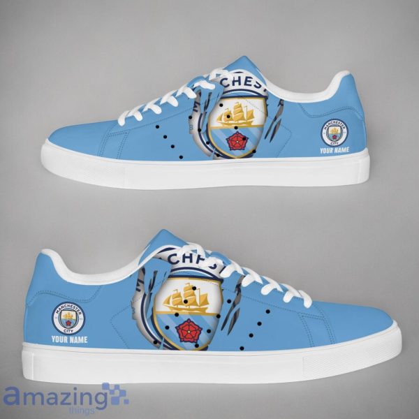 Manchester City EPL Custom Name New Stansmith Shoes Gifts For Fans Product Photo 1