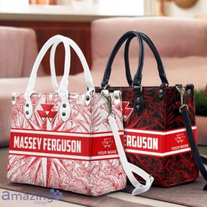 Massey Ferguson Leather Handbag Custom Name Gift For Women Product Photo 1