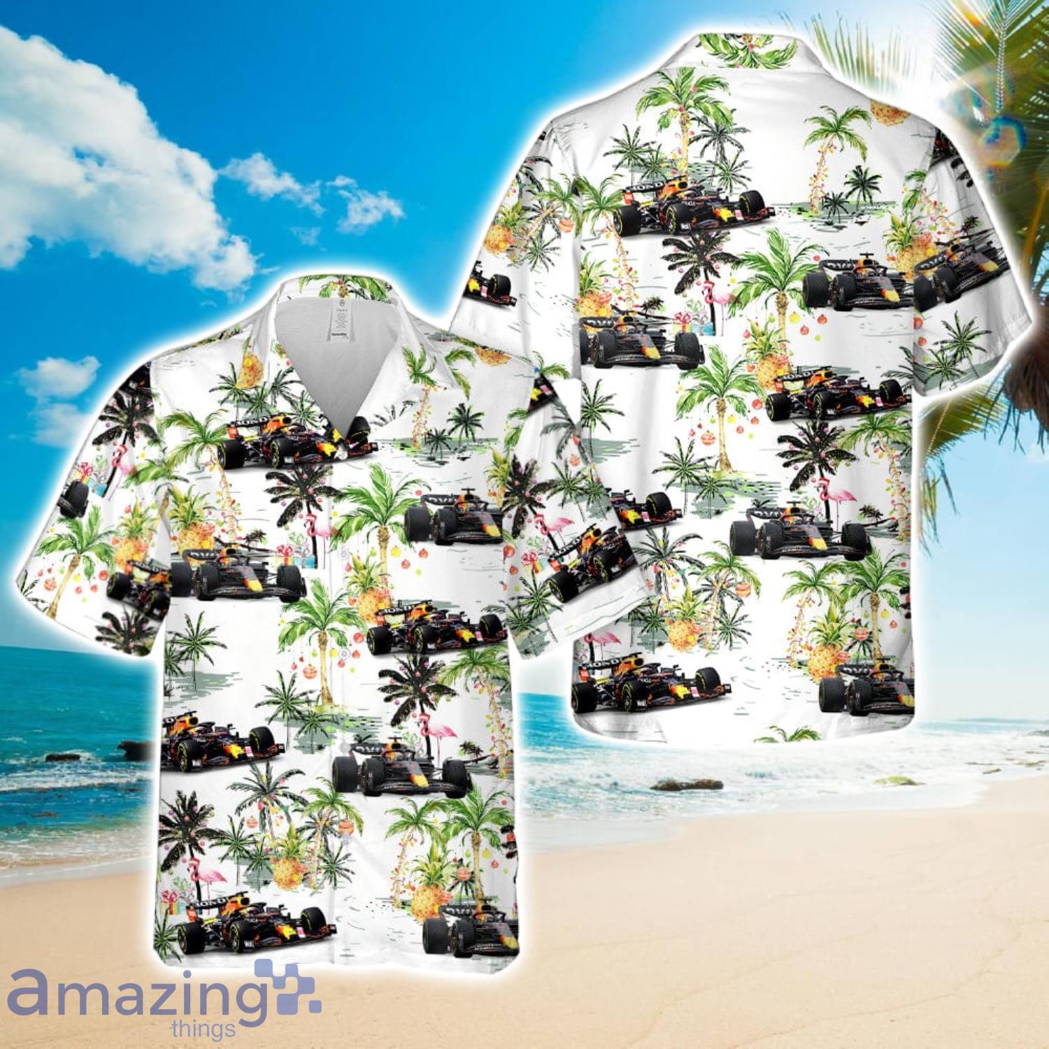 Max Verstappen Formula One F1 Christmas Hawaiian Shirt Beach Holiday image Max Verstappen Formula One F1 Christmas Hawaiian Shirt Beach Holiday Product Photo 1