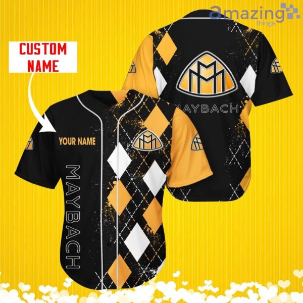 Maybach Sports Logo Jersey Baseball Shirt Custom Name With Diamond Brush Pattern For Men And Women Product Photo 1