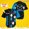 Mazda Sports Logo Jersey Baseball Shirt Custom Name With Diamond Brush Pattern For Men And Women
