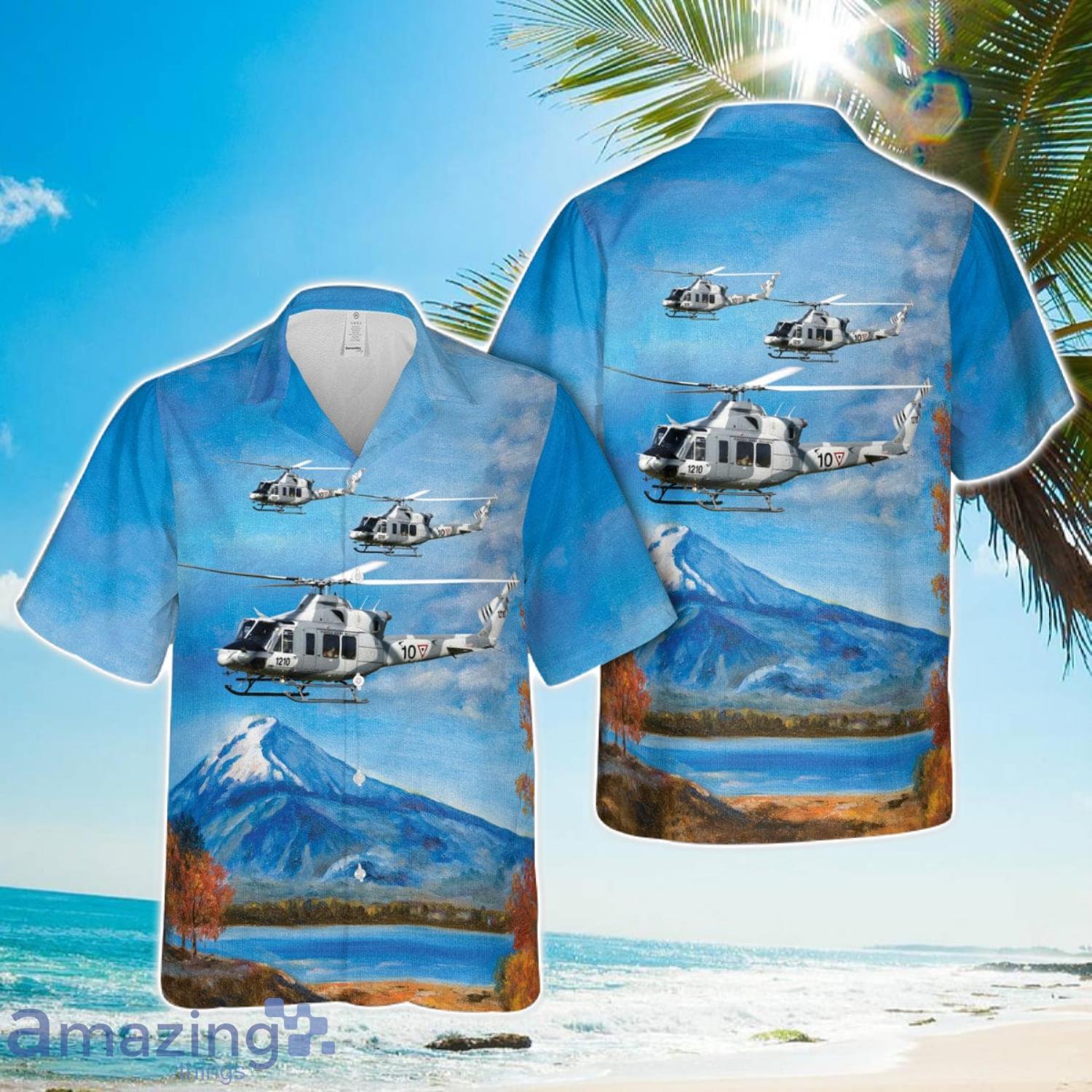 Mexican Air Force Bell 412EP Hawaiian Shirt Unisex For Men Women image Mexican Air Force Bell 412EP Hawaiian Shirt Unisex For Men Women Product Photo 1