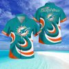 Miami Dolphins Regular Fit Unisex Premium Button Down Tropical Hawaiian Shirt